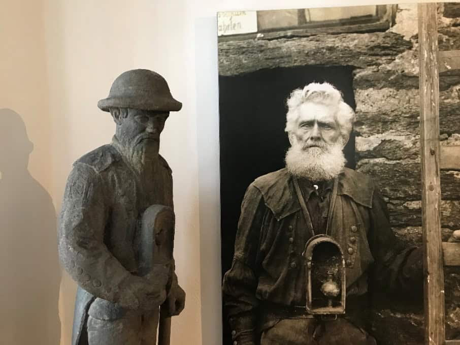 Namensgeber der Sagenwanderung Karl Mehner - Vorbild für die Bergmannsfigur auf dem Marktplatz