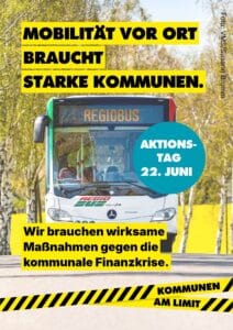 Aktionstag "Kommunen am Limit" - Mobilität vor Ort braucht starke Kommunen
